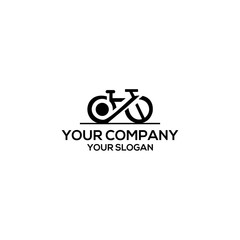 line of bicycle logo design vector