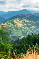 small town in the green mountain valley