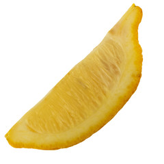 slice of  lemon isolated on white background