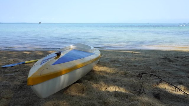 Kayak on the Chuong Vich beach , Ganh Dau , Phu Quoc island, Vietnam