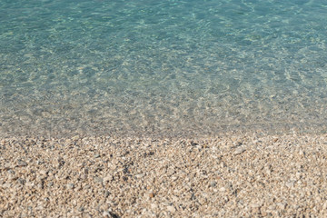 Pebble beach and king clear sea