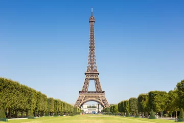 Photo sur Aluminium Tour Eiffel Tour Eiffel Paris France copyspace copy space travel Landmark