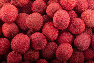 pink fresh lychee beautiful background