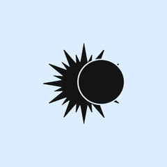 solar eclipse icon. elements of space icon. signs, symbols collection, simple icon for websites, web design, mobile app