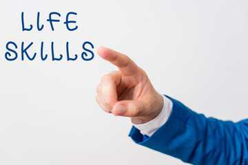 Word writing text Life Skills. Business photo showcasing skill that is necessary for full...