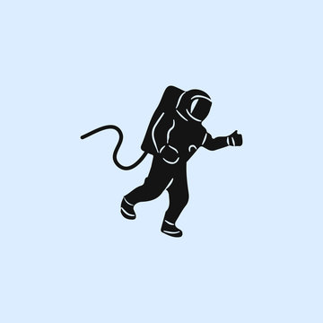 astronaut flat icon. elements of space icon. signs, symbols collection, simple icon for websites, web design, mobile app