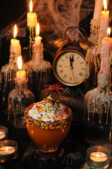 Pumpkin dessert with whipped cream