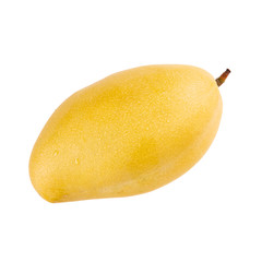 yellow mango isolated on white background