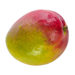 Obraz premium red yellow mango isolated on white background
