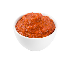 Ajvar or Pindjur Orange Vegetable Spread made from Bell Peppers