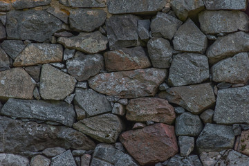 Rock fundation wall of Old smithy from 1700s in the municipality Österbybruk north of Stockholm...