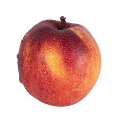 fresh nectarine isolated on white background