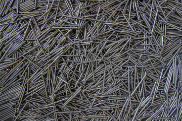 close up pile of bright nails