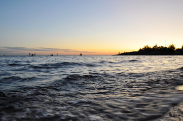 Obraz premium sunset over the sea