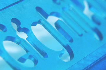 Old fashioned lettering guide to writing uniform characters close-up picture	