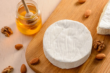 Close up on Camembert cheese