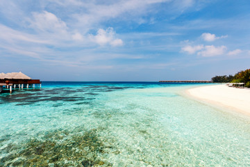 Beautiful tropical beach at Maldives
