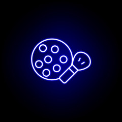 powder line neon icon. Elements of Beauty and Cosmetics illustration icon. Signs and symbols can be used for web, logo, mobile app, UI, UX