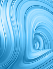 Vertical banner with 3D rendered flow digital art in motion.