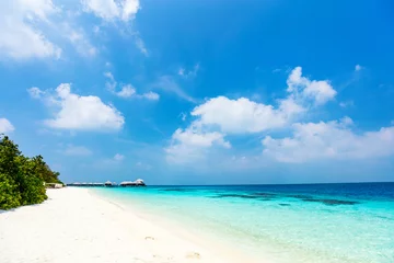 Foto op Canvas Beautiful tropical beach at Maldives © BlueOrange Studio