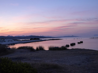 Atmosphere of evening bay, Sardinia, Italy