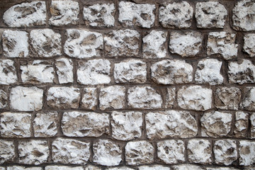 Old embossed stone blocks