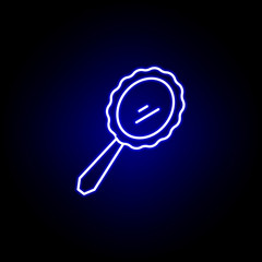 mirror line neon icon. Elements of Beauty and Cosmetics illustration icon. Signs and symbols can be used for web, logo, mobile app, UI, UX