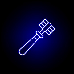eyebrow brush line neon icon. Elements of Beauty and Cosmetics illustration icon. Signs and symbols can be used for web, logo, mobile app, UI, UX