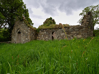 Ruined St. Catherine's friary in Killybegs, County Donegal, Ireland