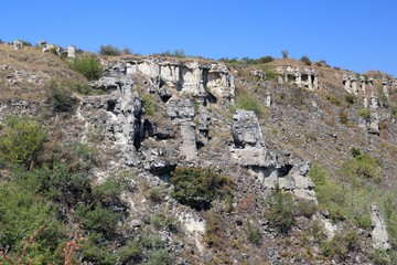 Stone forest in the area "Heavenly doors" in the vicinity of Povelyanovo (Bulgaria)