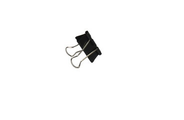 Clip black paper clip white background