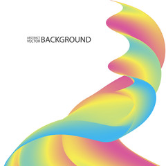 Abstract background with gradient colored wave. eps10