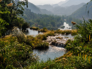 River of the Nine Dragon waterfalls near the City of Luoping (Yunnan Province - China).