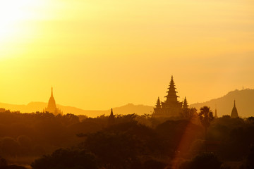 Sunset over Bagan Myanmar