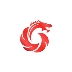 dragon logo template
