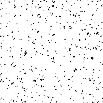 Minimalist black and white grunge background texture. Vector seamless pattern