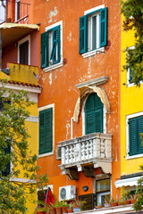 Naklejka premium Altstadtfassaden Rovinj, Kroatien