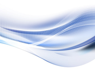 Abstract blue background with wave line