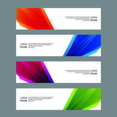 Fototapeta premium Vector Abstract banner web template
