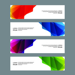 Fototapeta premium Vector Abstract banner web template