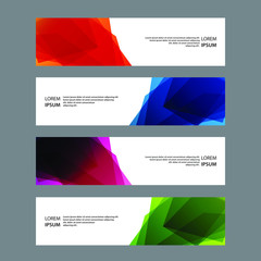 Fototapeta premium Vector Abstract banner web template
