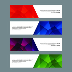 Fototapeta premium Vector Abstract banner web template