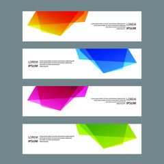 Fototapeta premium Vector Abstract banner web template