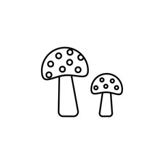 Mushroom, addiction icon. Element of addictions icon