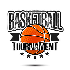 Basketball logo design template