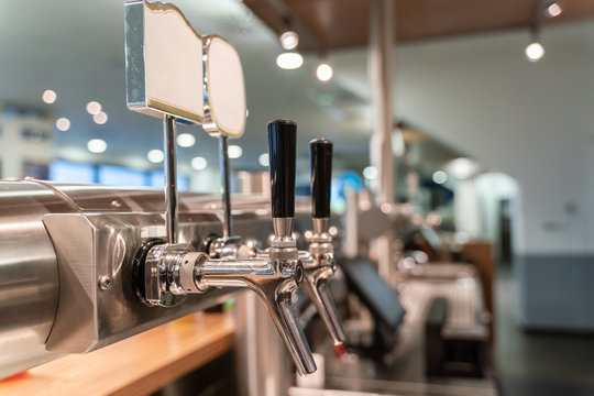 Beer Dispenser In A Pub