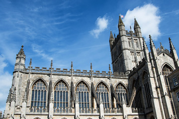 Fototapeta premium View for Bath Abbey in Bath, Somerset, England, Europe