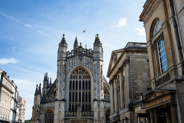 Fototapeta premium View for Bath Abbey in Bath, Somerset, England, Europe