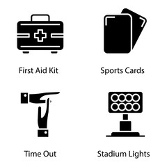 Accessories Glyph Icon Vectors Pack