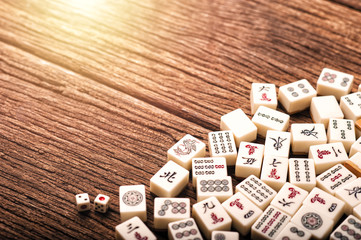 old Mahjong tiles